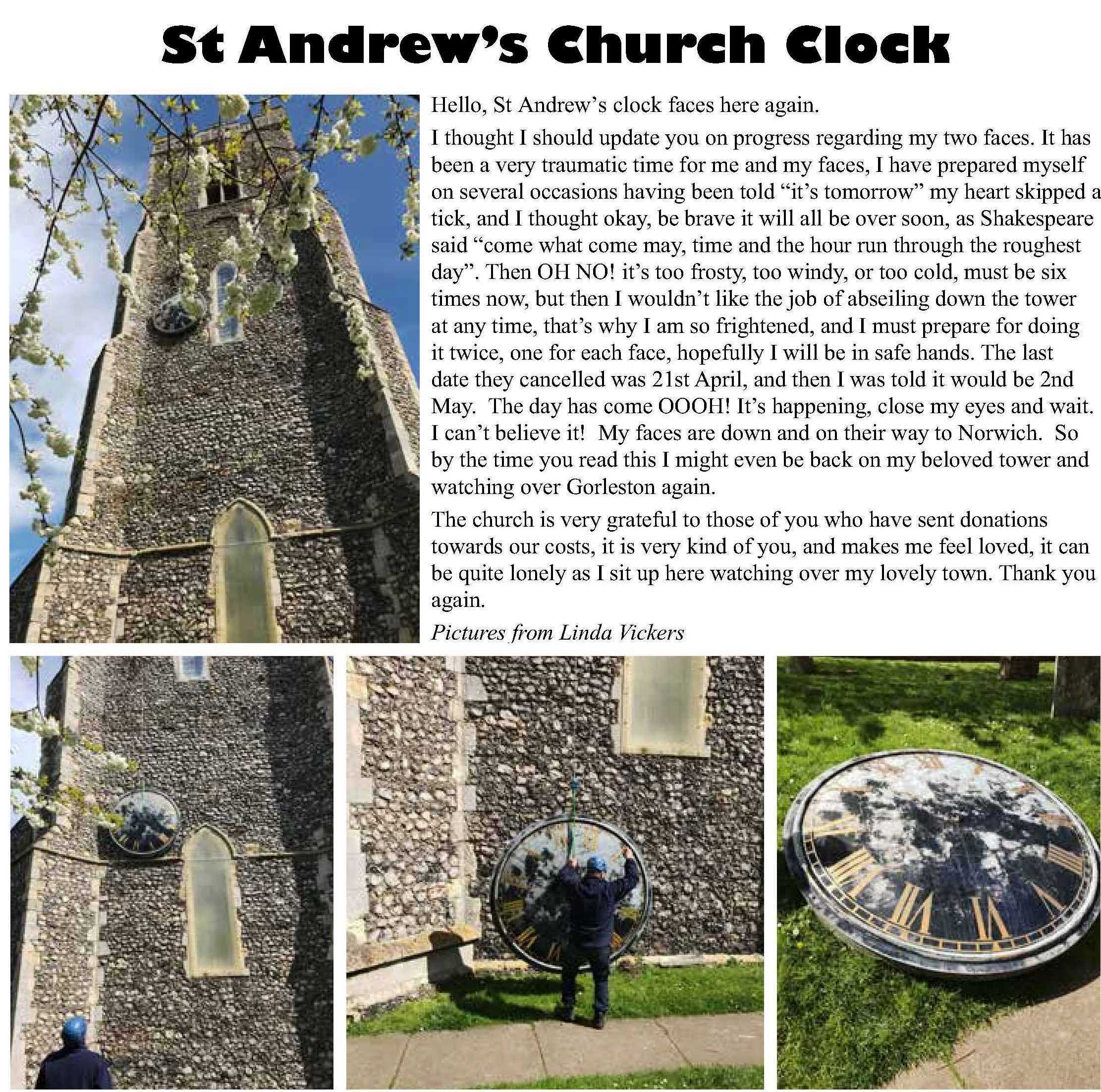 St Andrew's church clock 06-20