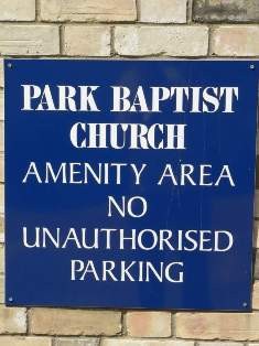 PARK BAPTIST SIGN