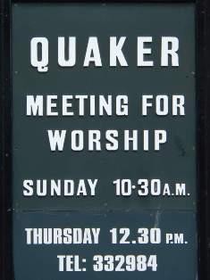 QUAKER SIGN