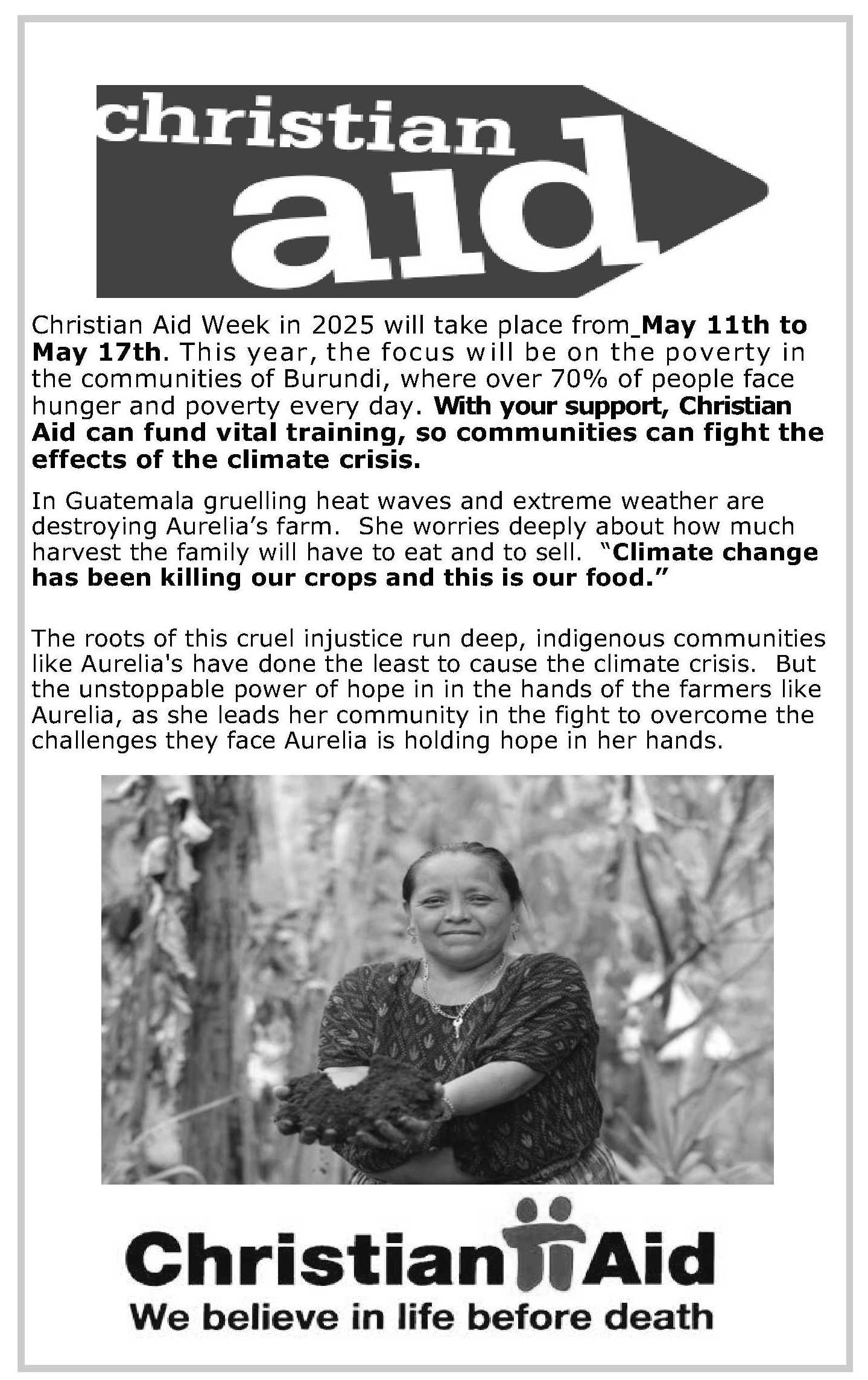 CHRISTIAN AID 05-2025