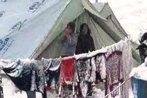 snowy laundry